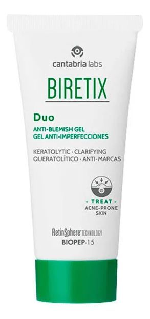 Biretix Dúo Gel 30ml Acne Facial Anti Puntos, Anti- Marcas-1