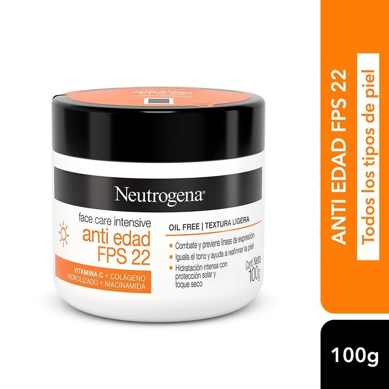 Crema Facial Neutrogena Face Care Intensive Antiedad Fps22-1