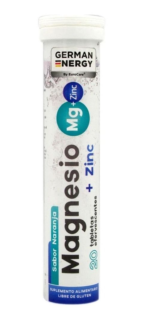 Magnesio + Zinc Tab Efervescentes X 20 Und German Energy-0