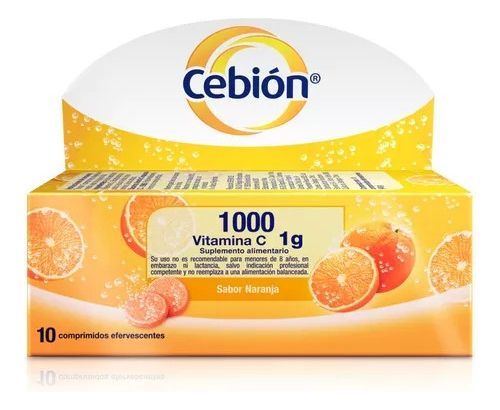 Cebión Vitamina C 1000 Mg X 10 Comprimidos Efervescentes-0