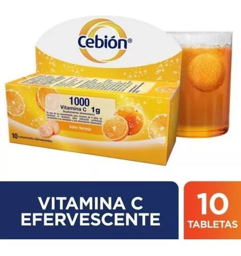 Cebión Vitamina C 1000 Mg X 10 Comprimidos Efervescentes-1