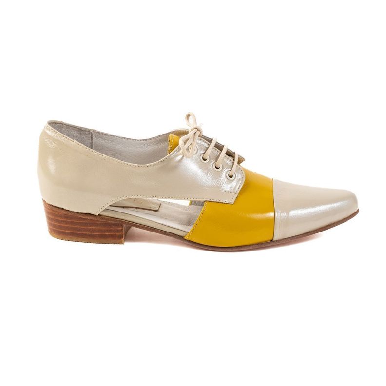 Zapato Oxford Vaniuska Marfil Amarello-0