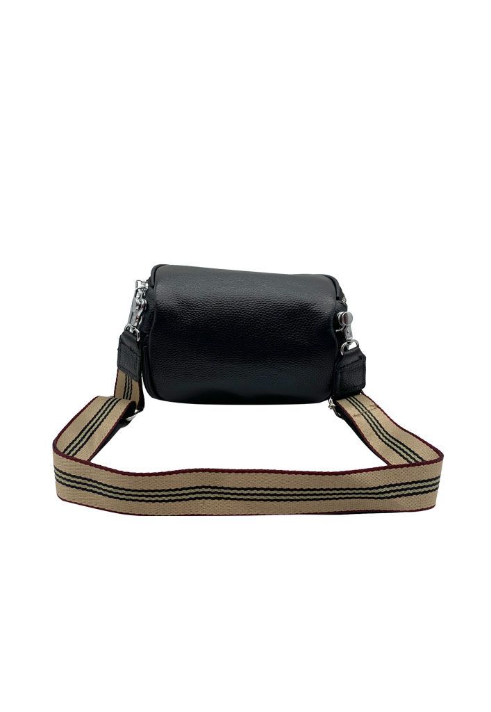 Bandolera Ecocuero Negro CRU87-3