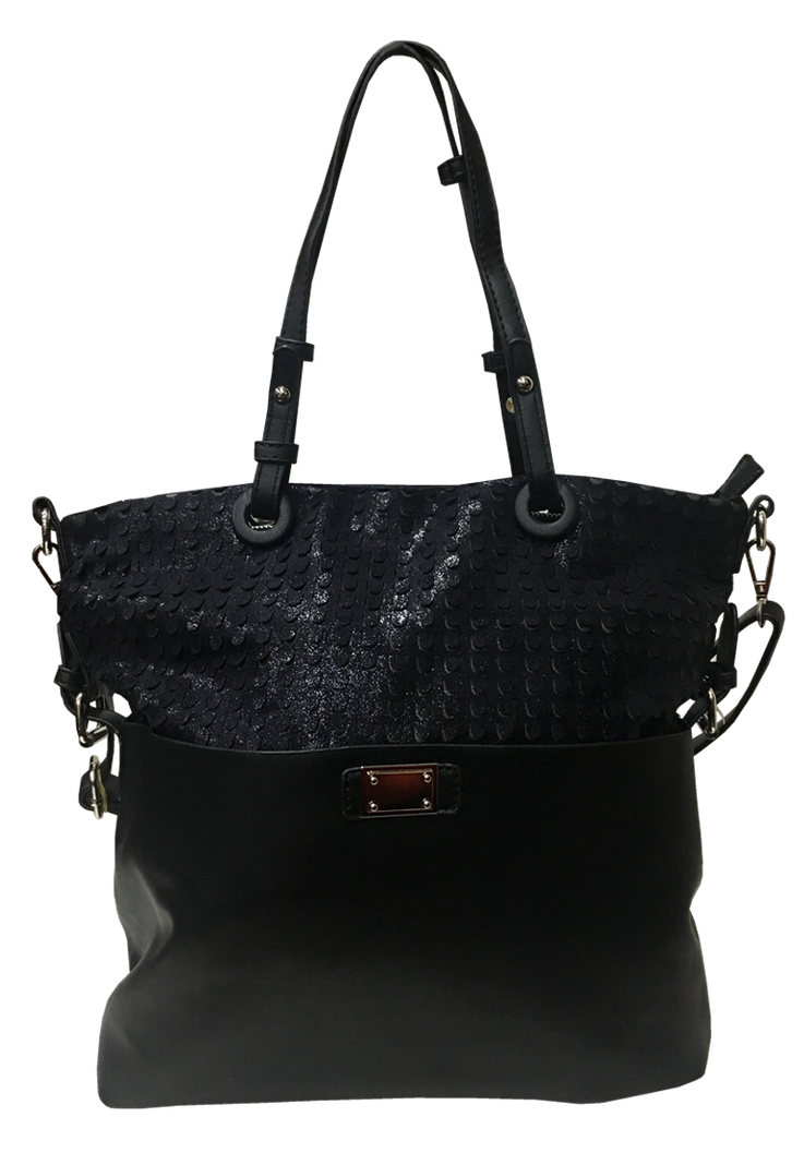 Cartera Cuero Ecológico CRR48 Negro-0