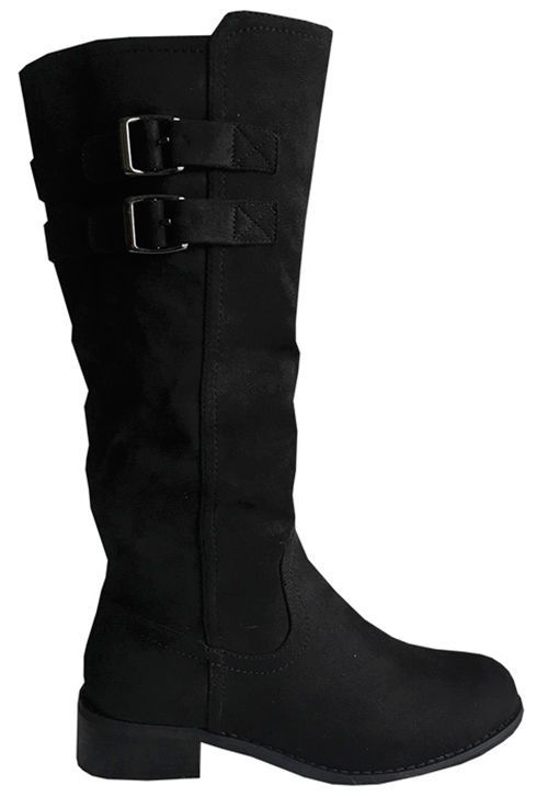 Bota Gamuza Ecológica ZAX75 Negro-0