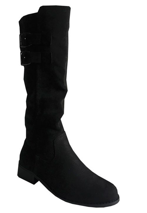Bota Gamuza Ecológica ZAX75 Negro-1