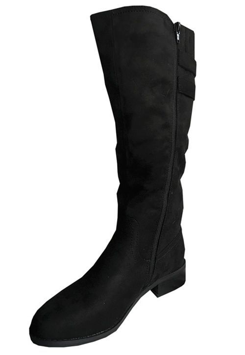Bota Gamuza Ecológica ZAX75 Negro-3