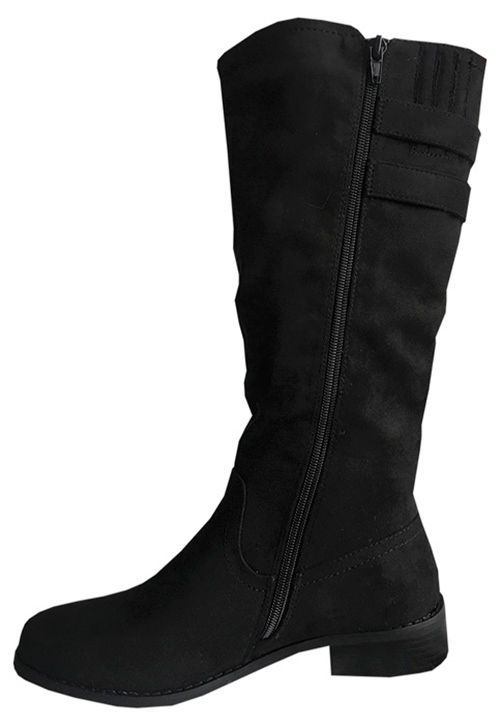 Bota Gamuza Ecológica ZAX75 Negro-4
