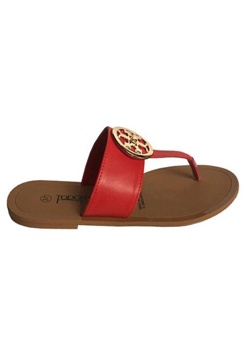 Sandalia Ecocuero ZAY36 Rojo
