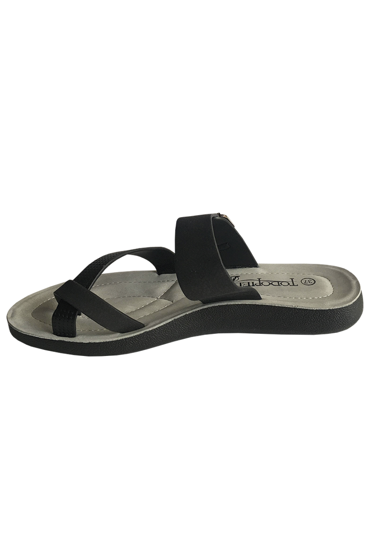 Sandalia Ecocuero ZAY54 Negro Gris-4