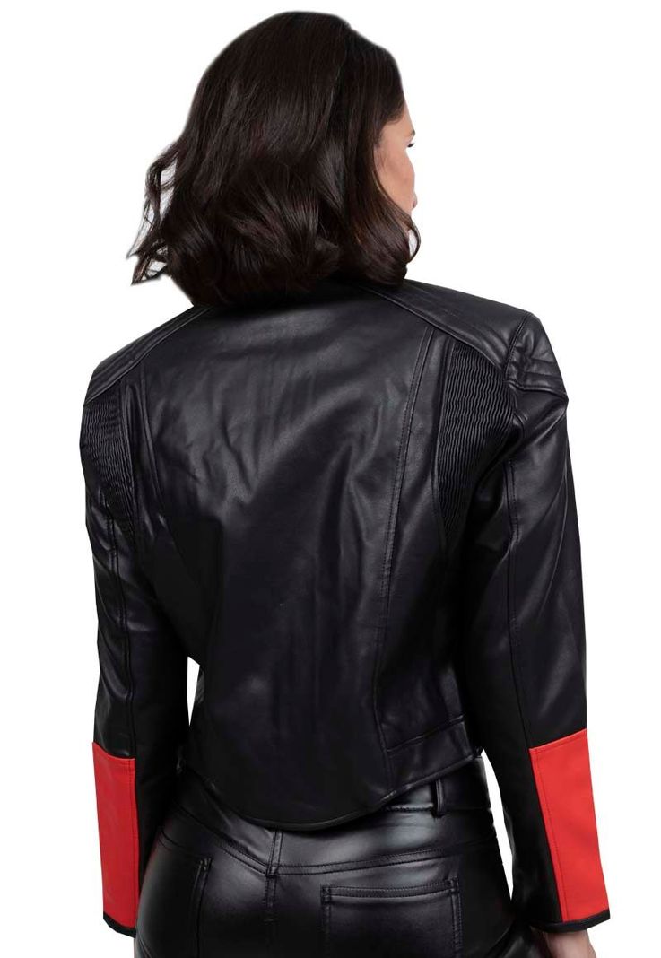 Chaqueta EcoCuero CHG66 Rojo-2