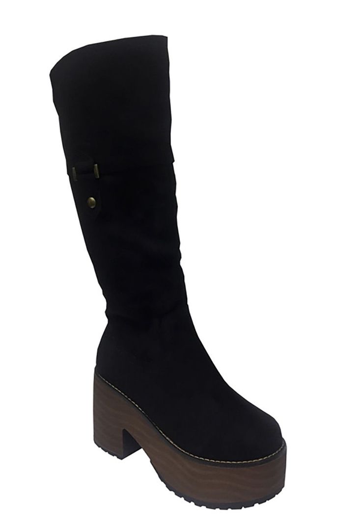 Bota Gamuza Ecológica ZAV32 Negro-1