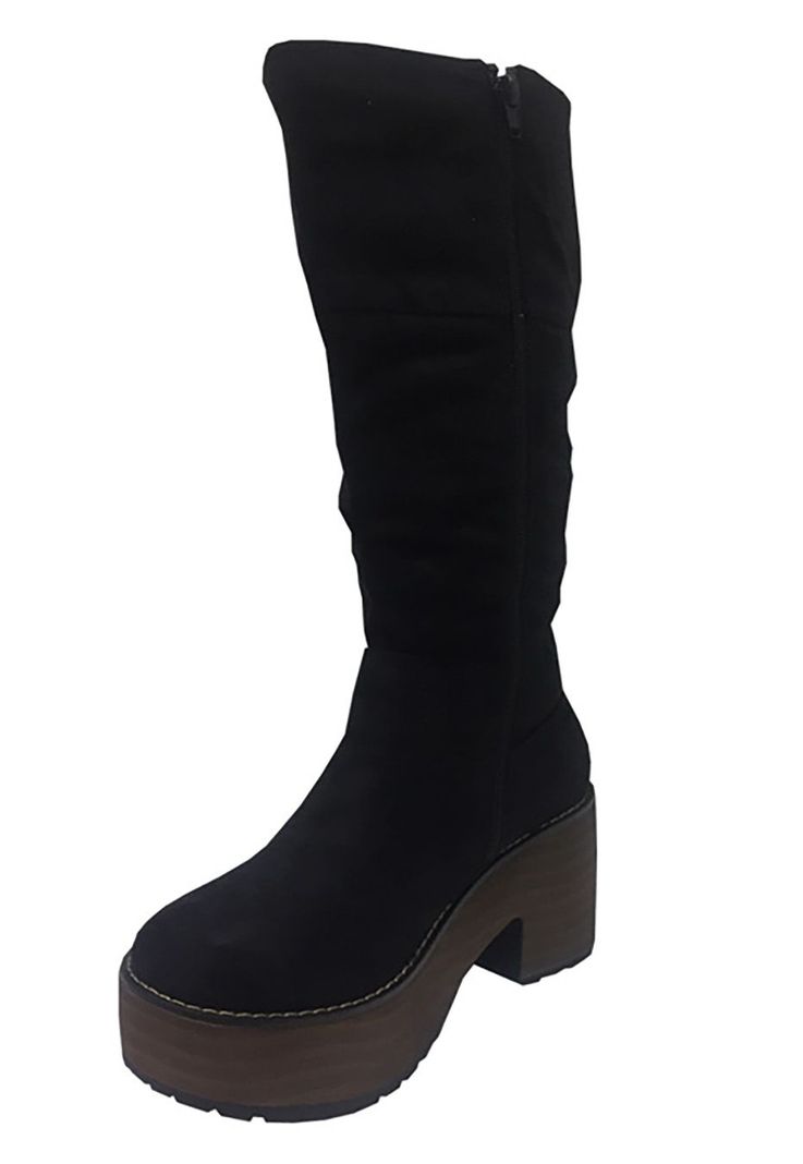 Bota Gamuza Ecológica ZAV32 Negro-3
