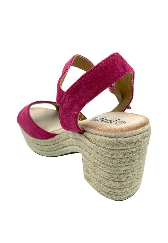 Sandalia Gamuza ecológica ZB019 Fucsia-5