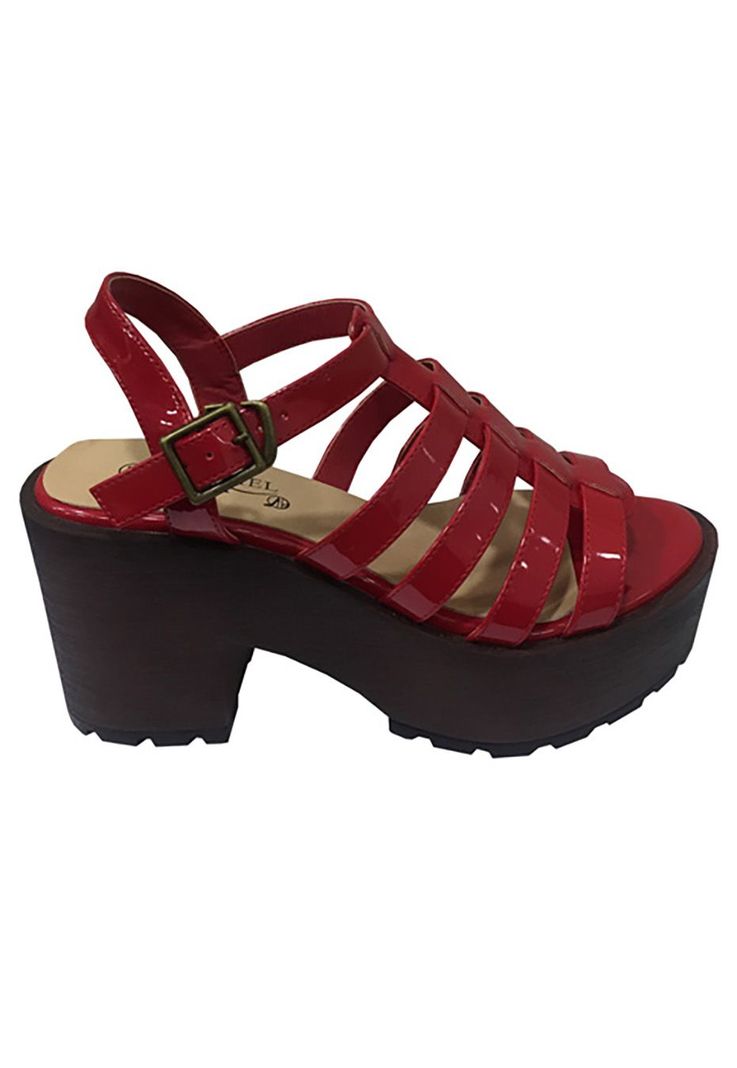 Sandalia Ecocuero ZAW48 Rojo
