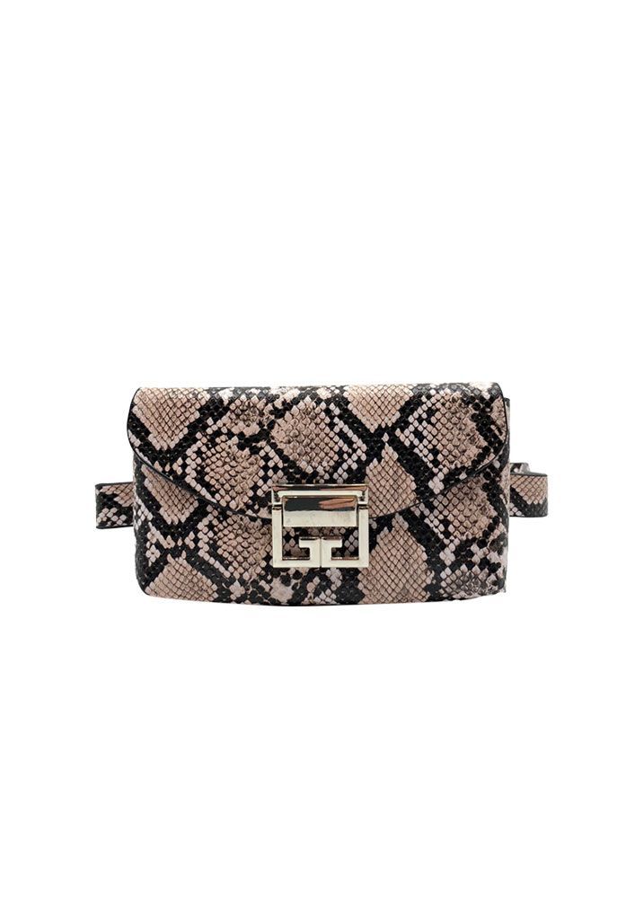 Cartera de fiesta Ecocuero Beige CRS87-0