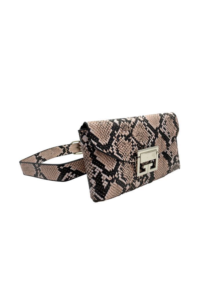 Cartera de fiesta Ecocuero Beige CRS87-1
