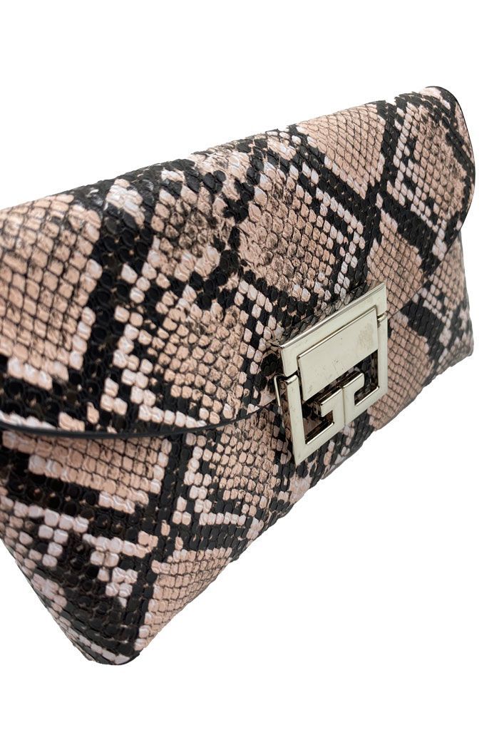 Cartera de fiesta Ecocuero Beige CRS87-3