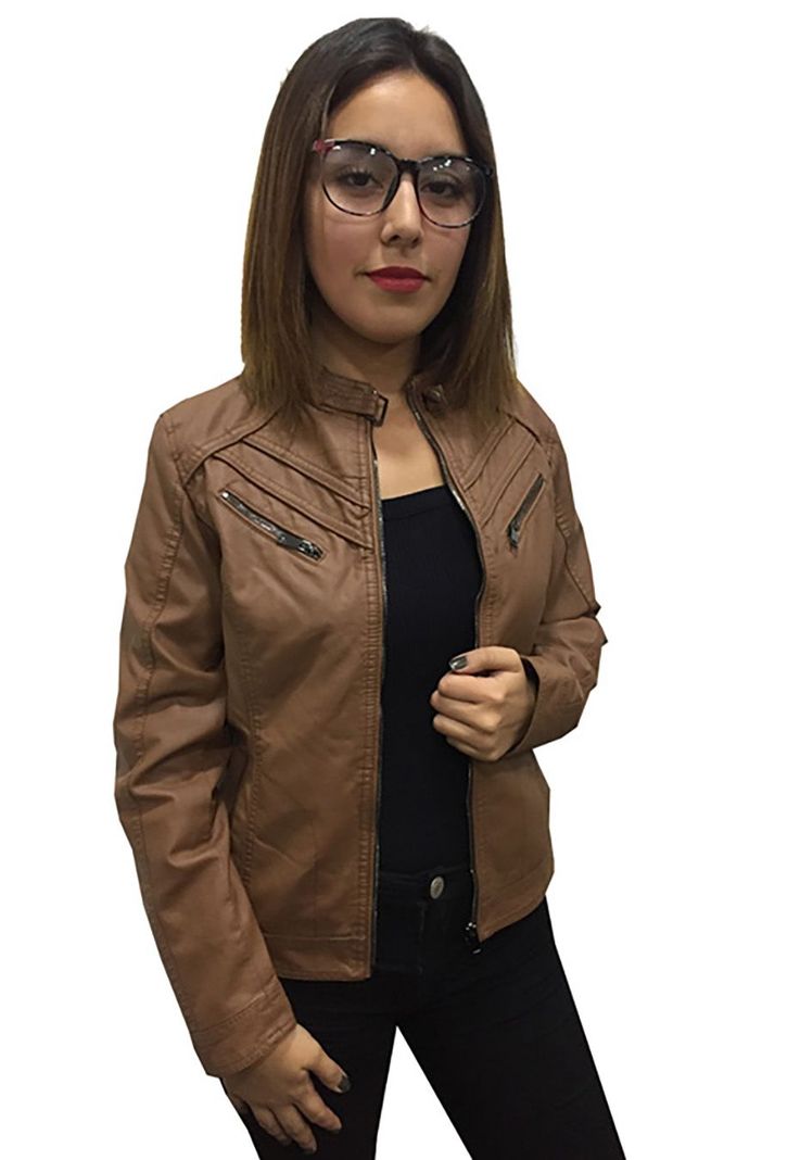 Chaqueta Ecocuero  CHF46 Tan-0