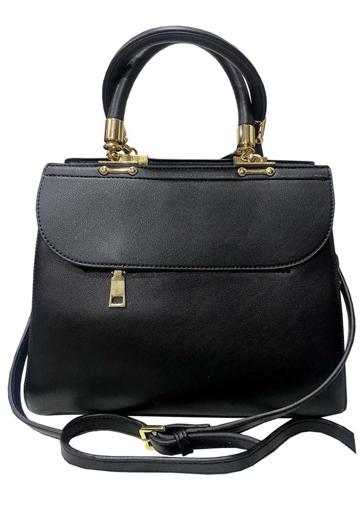 Cartera Cuero Ecológico CRM12 Negro-2