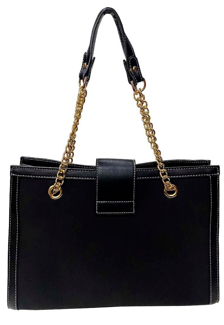Cartera Cuero Ecológico CRO58 Negro-2