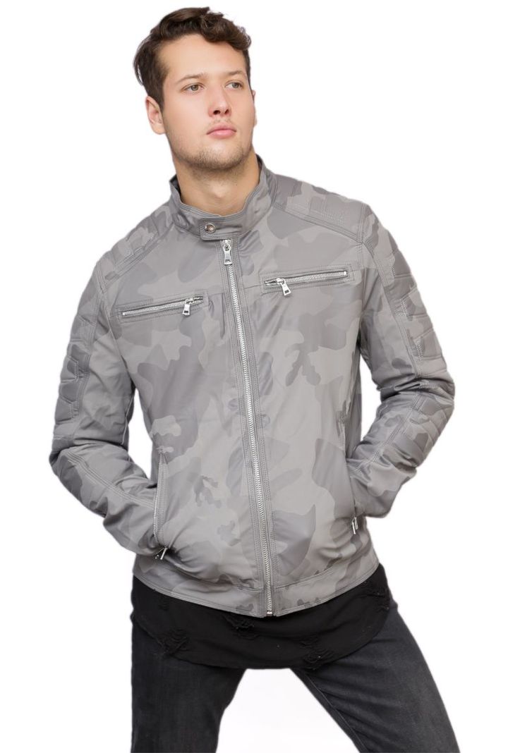 Chaqueta Ecocuero CHF99 Gris-0