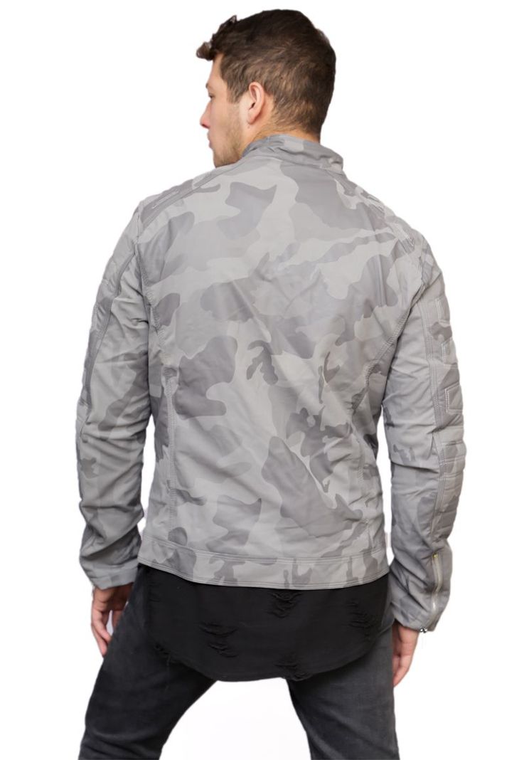 Chaqueta Ecocuero CHF99 Gris-1