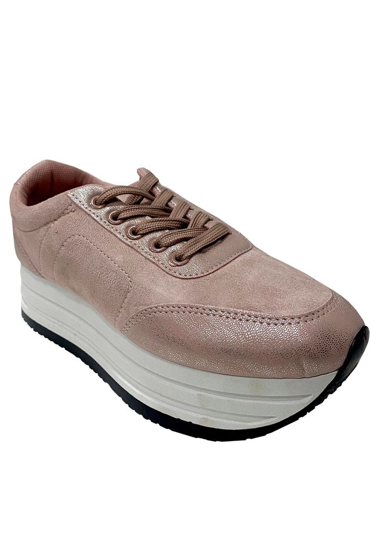 Zapatilla Gamuza Ecológica ZAY75 Rosa-1