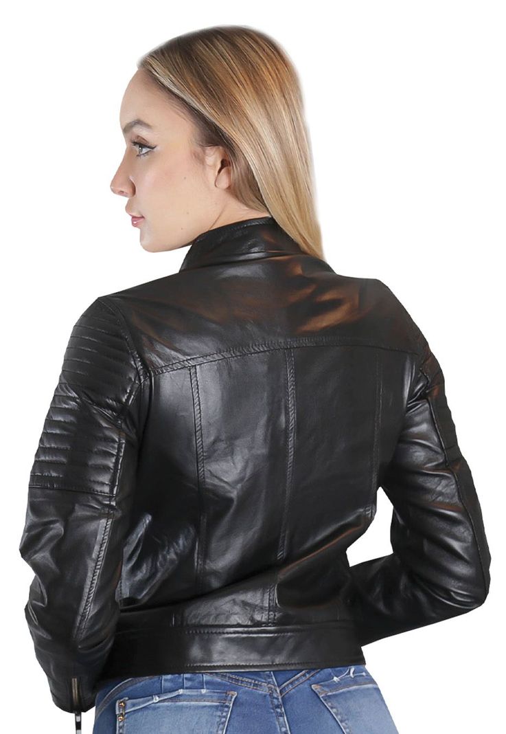 Chaqueta Cuero CHG55 Negro-1