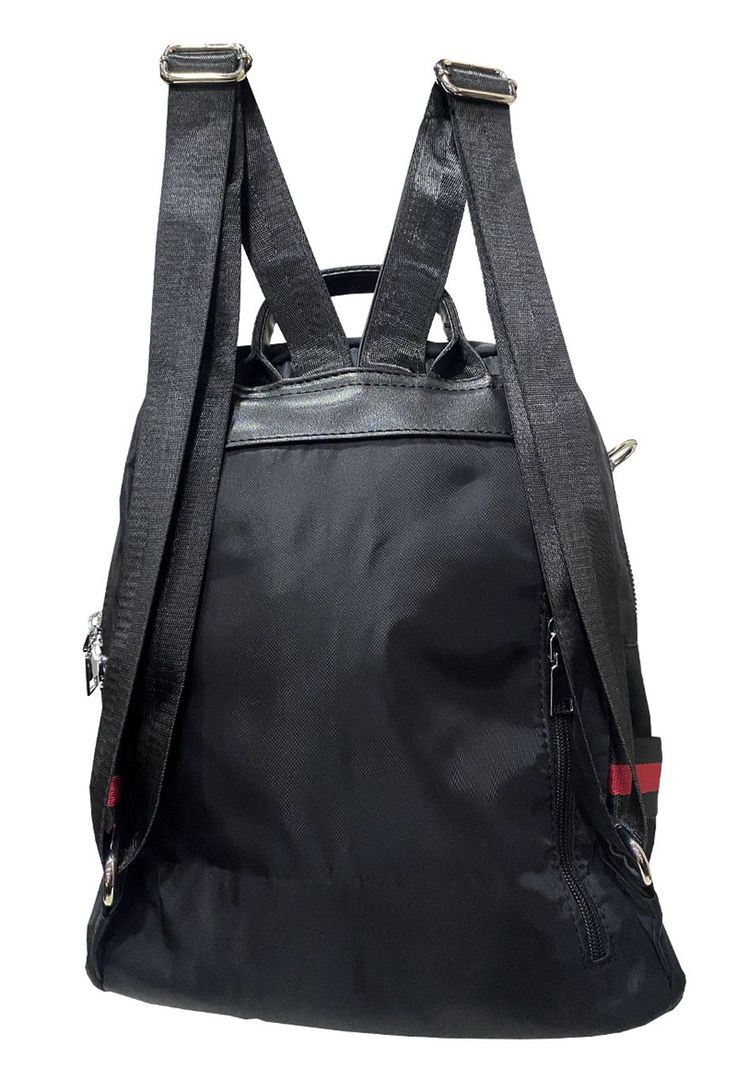 Mochila Cuero Ecológico CRU30 Negro-2