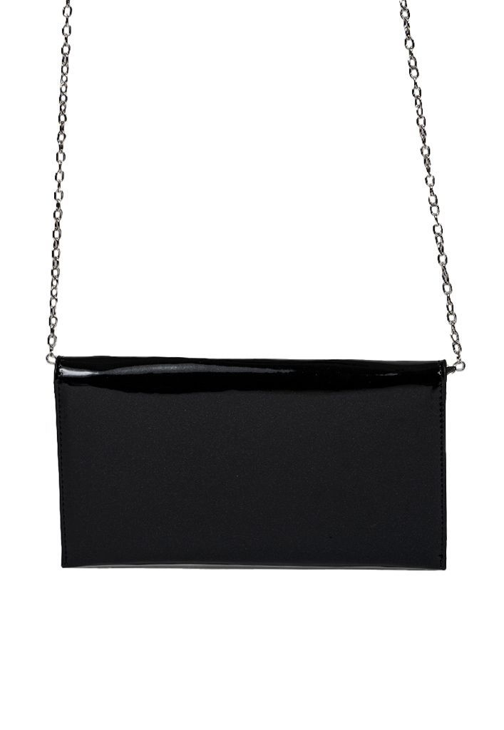 Cartera de fiesta CRX37 Negro Ecocuero-1
