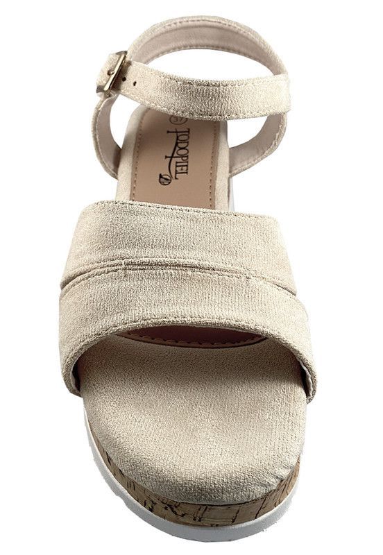 Sandalia Gamuza Ecológica ZAZ21 Beige-2