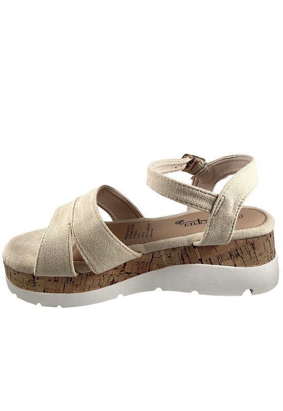 Sandalia Gamuza Ecológica ZAZ21 Beige-4