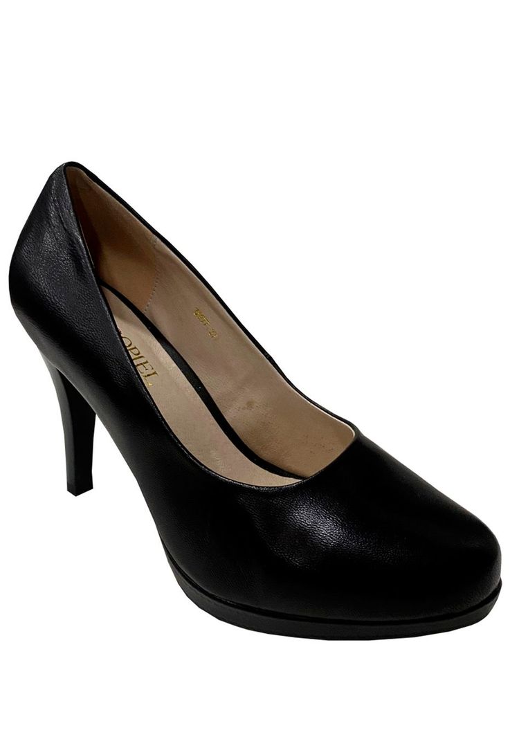 Zapato Reina Cuero ZAP77 Negro-1