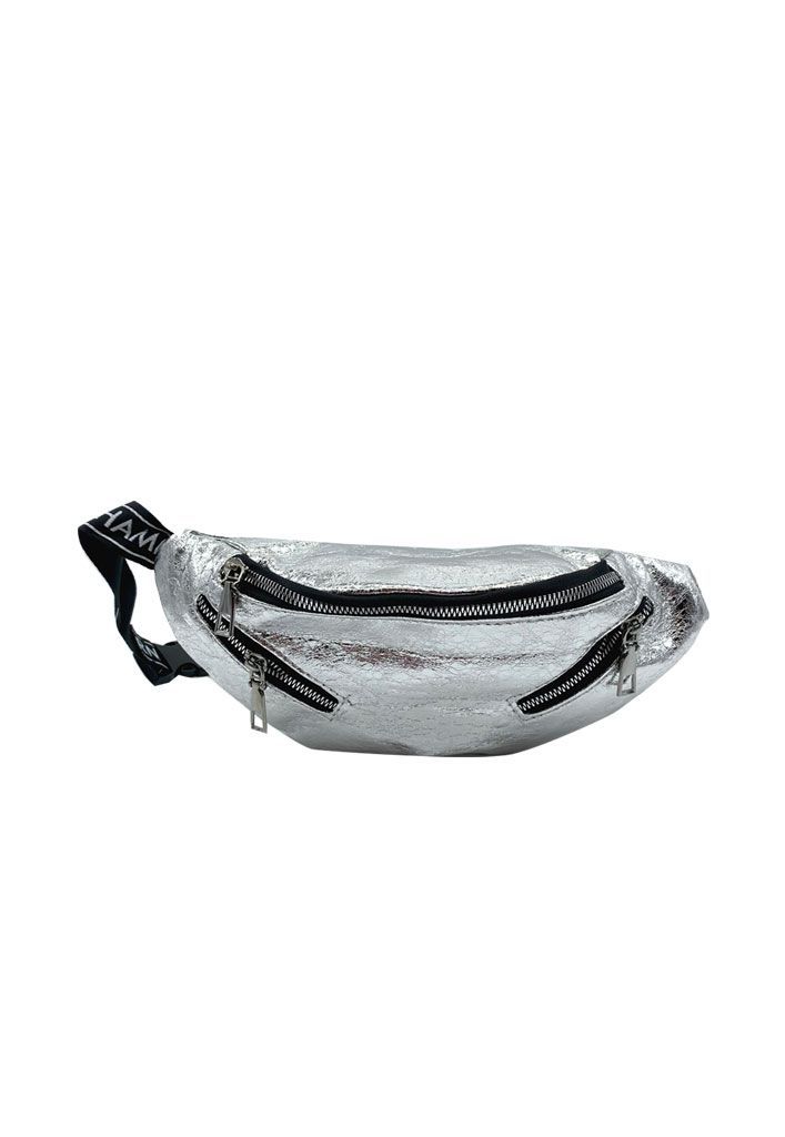 Bandolera Ecocuero Plata CRU11-0