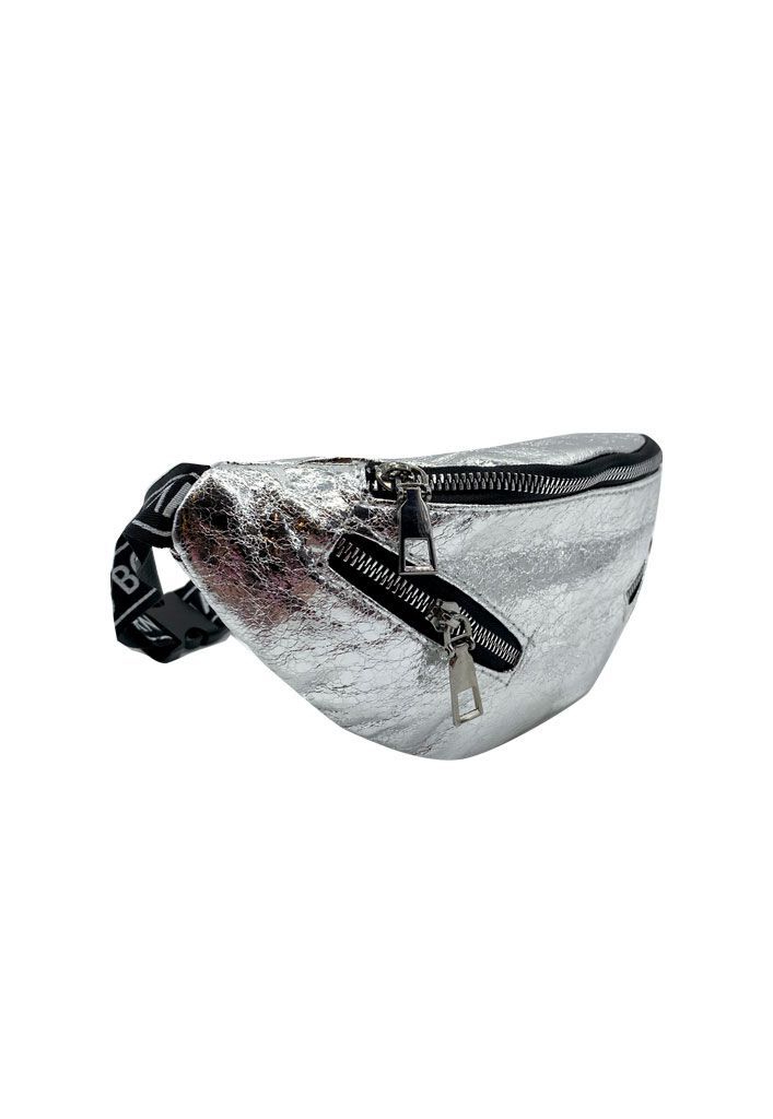 Bandolera Ecocuero Plata CRU11-1