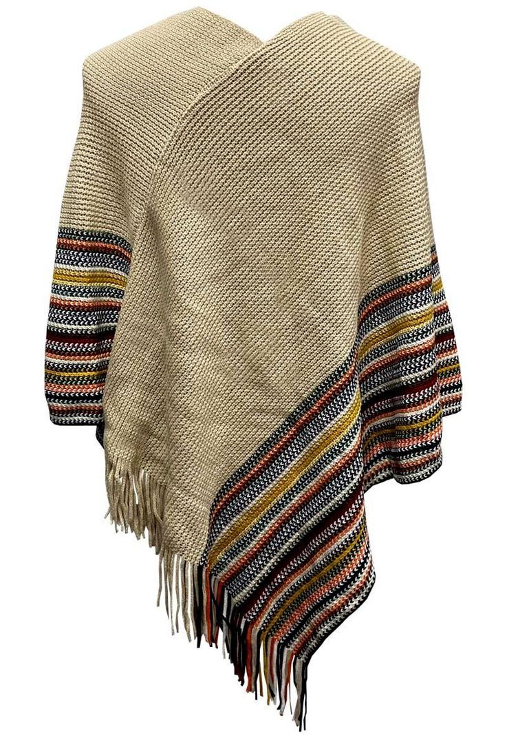 Poncho PO051 Blanco Invierno-1