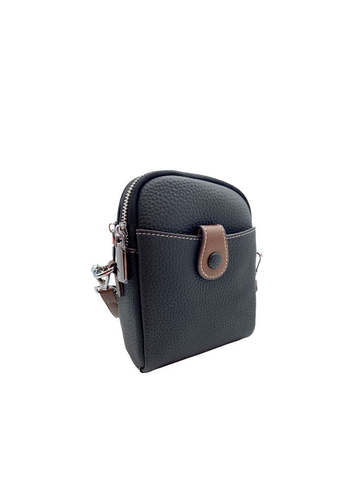 Cartera Ecocuero Negro CRU88-1