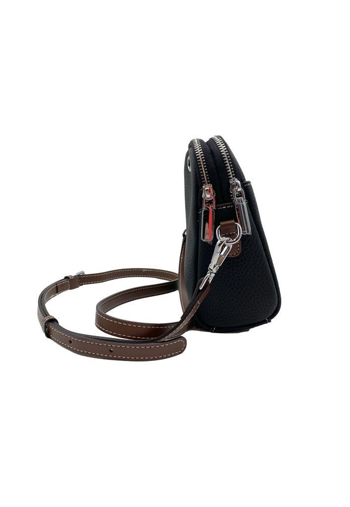 Cartera Ecocuero Negro CRU88-2
