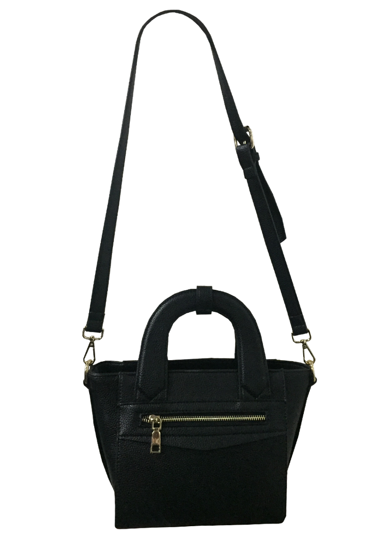 Cartera Cuero Ecológico CRO60 Negro-1