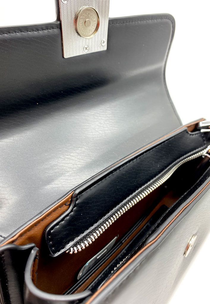 Cartera Ecocuero Negro CRU72-3