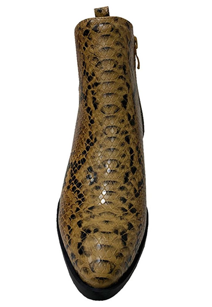 Botín Ecocuero ZAY86 Café Snake-2