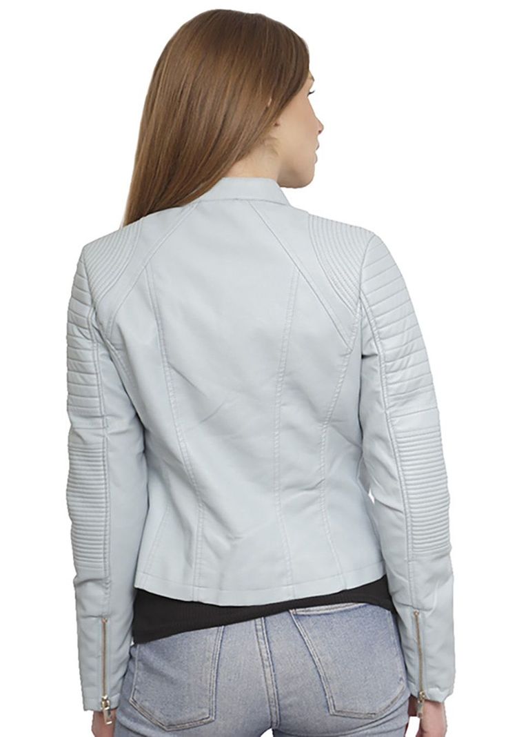 Chaqueta Ecocuero  CHG02 Celeste-2