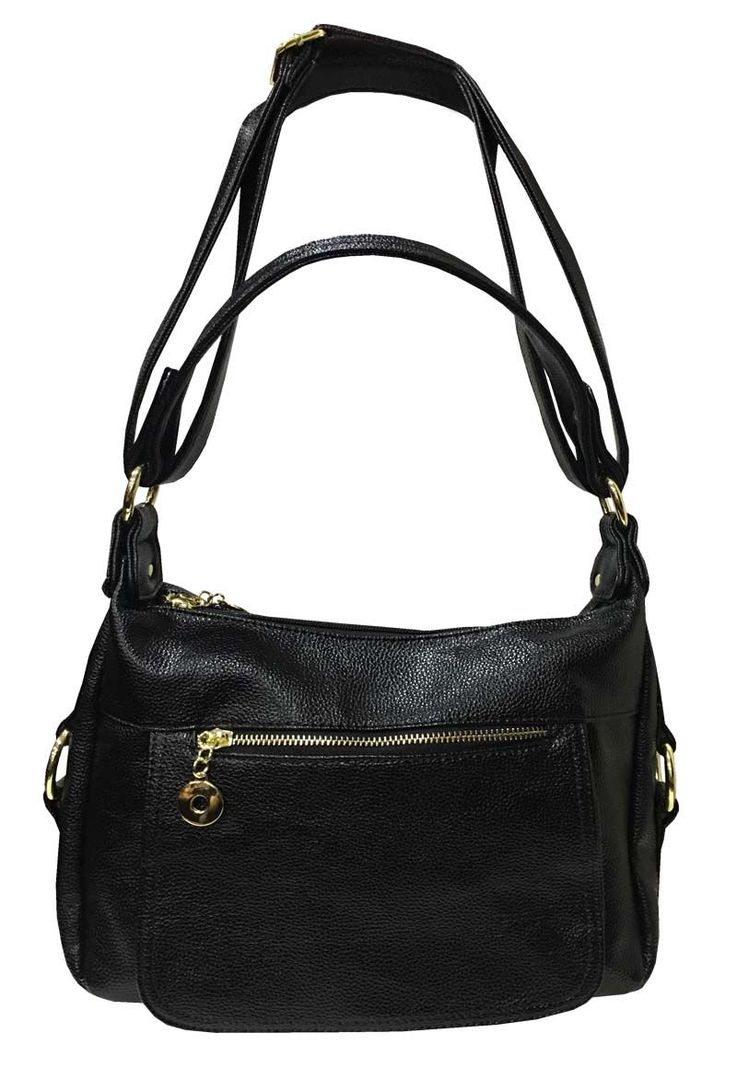 Cartera Cuero Ecológico CRS02 Negro-0