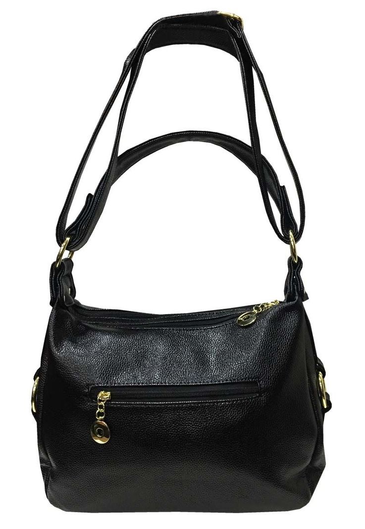 Cartera Cuero Ecológico CRS02 Negro-2