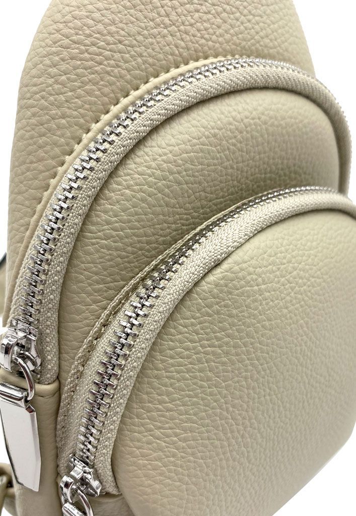 Bandolera Ecocuero Beige CRU36-3