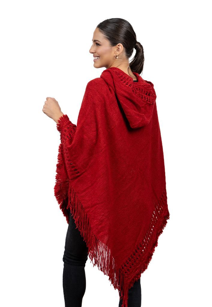 Poncho PO046 Burdeo-1