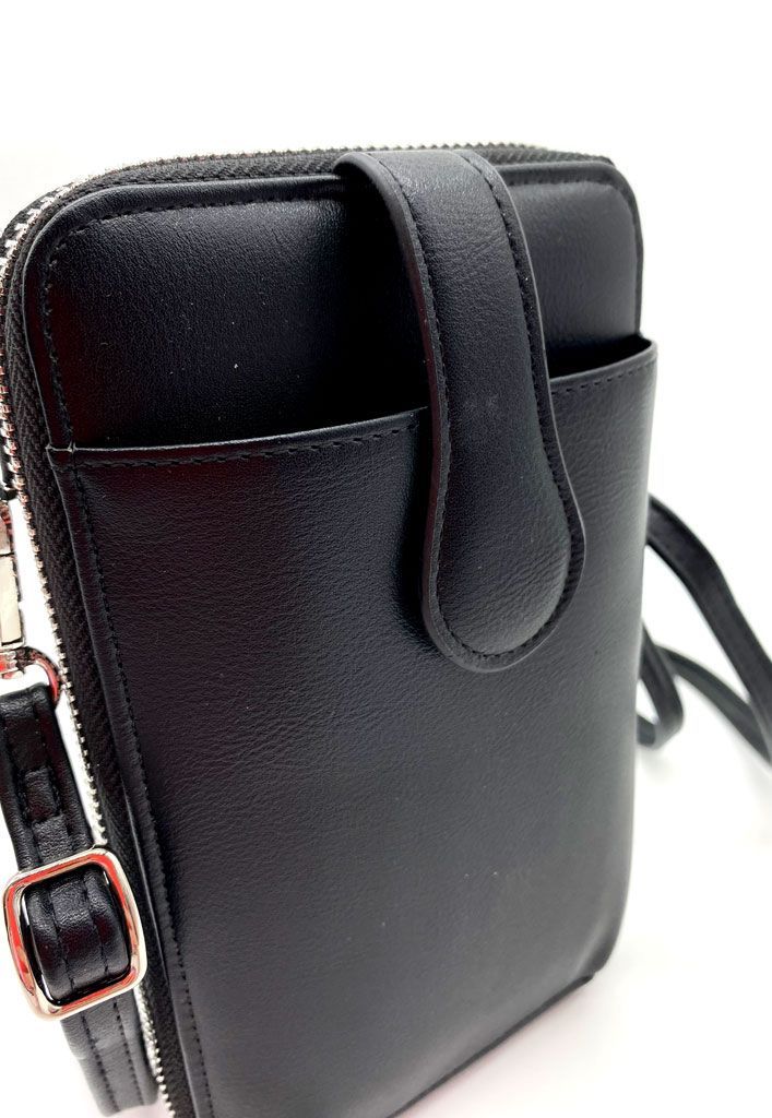 Cartera Ecocuero Negro CRU34-3