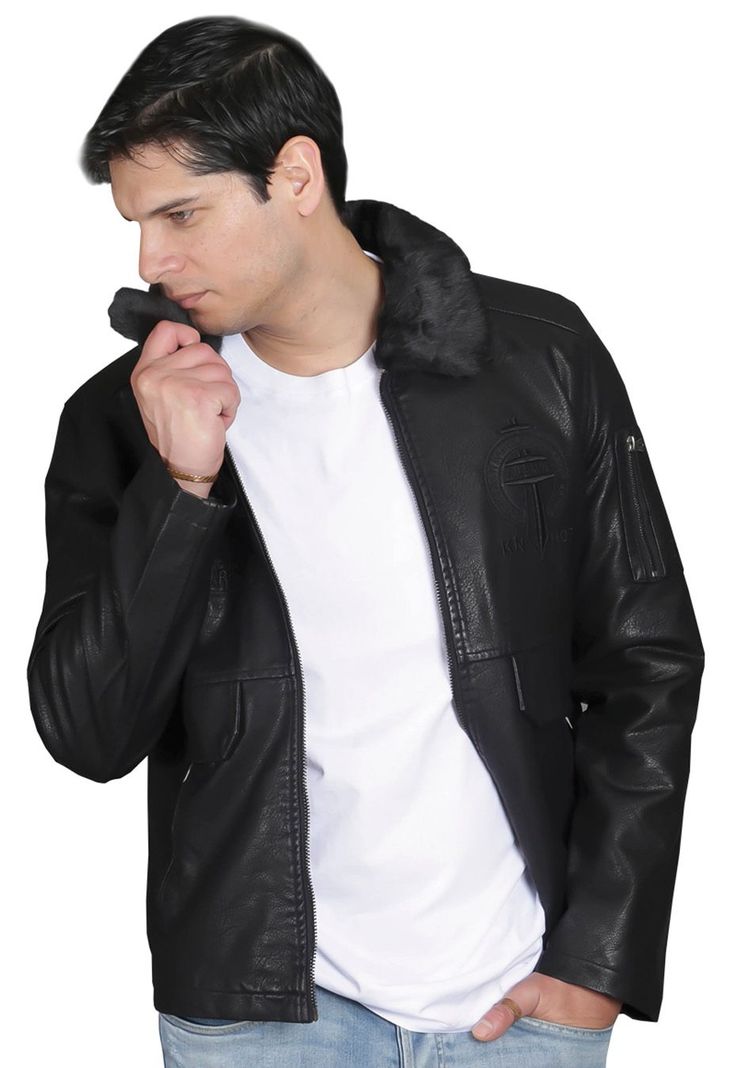 Chaqueta Ecocuero CHG48 Negro-0