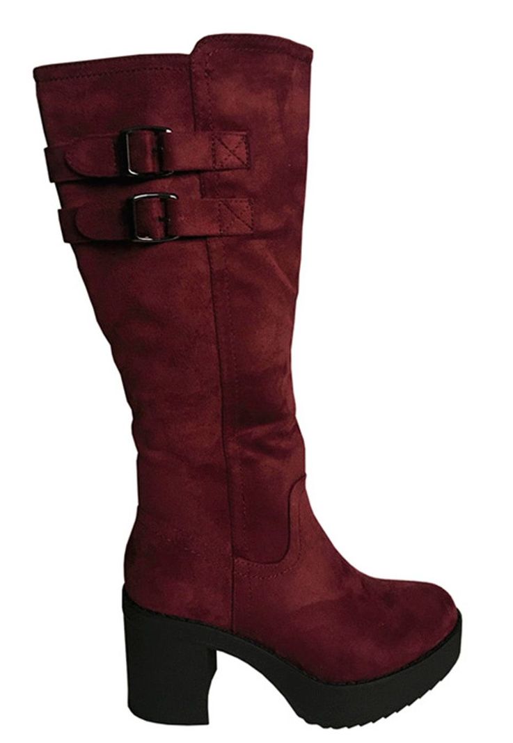 Bota Gamuza Ecológica ZAV26 Burdeo-0